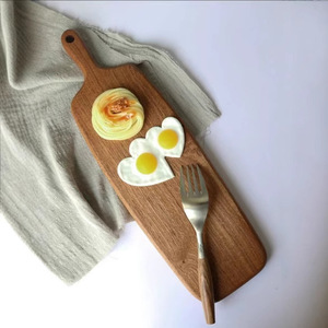 Solid Wood Cutting Board Rectangle With Handle For Kitchen Food Preparation Superior Quality - Product Image 1