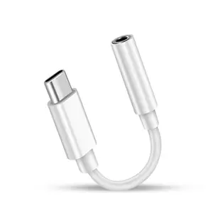 数字hifi c型usb-c至3.5毫米音频适配器电缆aux usb c至3.5毫米耳机音频插孔电缆