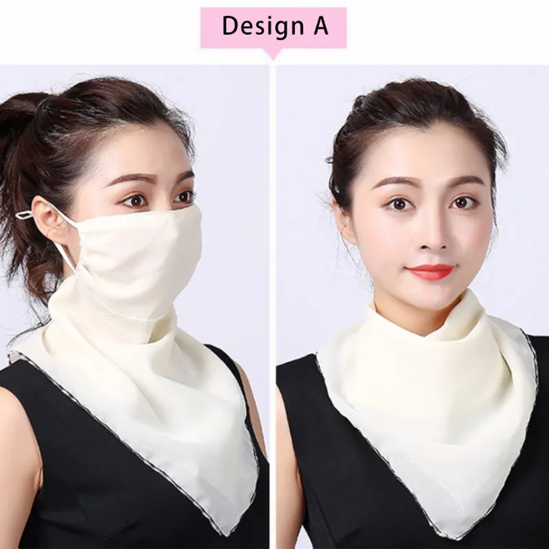 New design Soft Chiffon ladies kerchief sun protect multi band scarf protective scarf summer scarf for women accessories