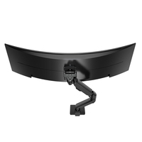 Support d'écran VESA robuste de conception nouvelle, fabriqué en Chine, bras à ressort à gaz, support d'écran, bras d'écran, support de bureau (BEWISER S1020)
