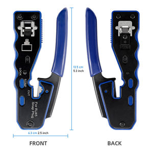 Easy Pass Through Cat6 Connector Crimper Pliers <b>RJ45</b> Network <b>Tools</b> Lan <b>Crimping</b> <b>Tool</b> - Product Image 5