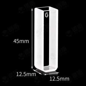 XZ LAB จำหน่ายคิวเวตต์ควอตซ์ UV ชุดเซลล์มาตรฐาน 2 ชิ้น ความยาวเส้นทาง 10 มม. ปริมาตร 3.5 มล. ช่วงสเปกตรัม 190-2500 นาโนเมตร รับประกัน 3 ปี - Product Image 2