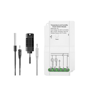 โมดูลสวิตช์อัจฉริยะอุณหภูมิและความชื้น Wi-Fi 15A AC 90 250V พร้อมหัววัดภายนอกสำหรับการควบคุมระยะไกล - Product Image 1