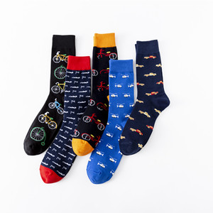 <span class=keywords><strong>Chaussettes</strong></span> de cyclisme amusantes et originales de haute qualité en gros, dernier design, prix abordable, <span class=keywords><strong>chaussettes</strong></span> mi-mollet décontractées en coton pour hommes adultes - Product Image 6