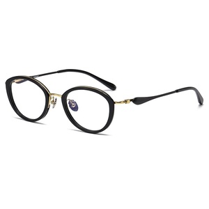 Kính khung thời trang kim cương khuôn mặt rắn chất lượng cao Titanium Acetate đầy đủ rim ống kính quang học kính đọc sách theo toa - Product Image 5