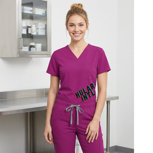 <b>Nurse</b> <b>Scrubs</b> Sets Medical Uniforms Spandex/Polyester Twill for Hospital Clinics Laboratory Staff - Product Image 1
