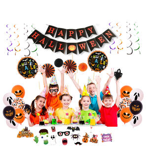 Set Decorazioni per Festa di Halloween, Striscione, Bandiera, Segnaposto per Torta, Palloncini, Accessori per Decorazioni - Product Image 3