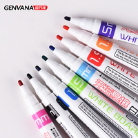 Marqueur pour tableau blanc GENVANA G-0603A 144 mm, couleur blanche, pointe de 1,5 mm, écriture fluide, non toxique, facile à nettoyer, effaçable à sec