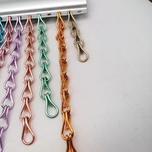 Rideau de <span class=keywords><strong>porte</strong></span> en maille à <span class=keywords><strong>double</strong></span> crochet en aluminium personnalisé, résistant à la rouille, <span class=keywords><strong>pour</strong></span> les entrées des stations balnéaires - Product Image 6