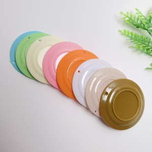 100 Pièces Mini Assiettes en Plastique pour Mini Aliments, Modèles de Tortues Miniatures pour <span class=keywords><strong>Cuisine</strong></span>, Miniatures de Jardin Féerique, Maison de Poupée DIY - Product Image 4