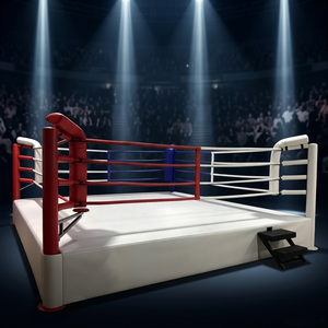 Ring Professionale <span class=keywords><strong>per</strong></span> MMA e Boxe Personalizzabile nelle Dimensioni 12ft/14ft/16ft, Ring da Combattimento Rialzato <span class=keywords><strong>per</strong></span> Allenamento in Palestra - Product Image 2