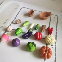 Verduras en Miniatura para Casa de Muñecas, Accesorios de Comida de Cocina para Decoración de Casa de Muñecas, Juguetes de Simulación para Niños