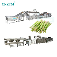 Asperges Okra Verwerkingslijn Groente Fruit Wasmachine 304/316 RVS 500-1000kg/uur Capaciteit Automatisch