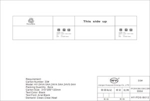 HY-24V4.0AH bán buôn 24v4.0ah kín chì axit pin có thể sạc lại cuộc sống lâu dài UPS Công cụ điện tử Pin - Product Image 3