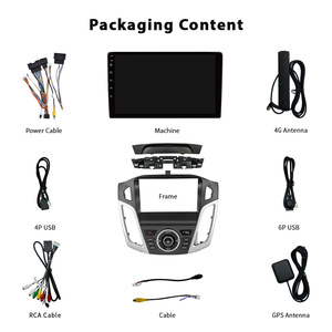 BAIDAYU Autoradio con Schermo Touch da 9 Pollici per Android 13, CarPlay, GPS, WiFi, Cruscotto, Retromarcia, USB, 1 <span class=keywords><strong>Anno</strong></span> di Garanzia, <span class=keywords><strong>Ford</strong></span> <span class=keywords><strong>Focus</strong></span> 2012-2018 - Product Image 6