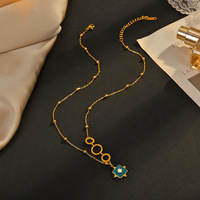 Quantum Tessera 14K Fractal Grid Vortex Collier chaîne orbitale émaillée pour femme avec pendentif épais en émail noir