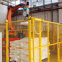 Machine d'emballage robotisée électrique robuste OEM/ODM pour l'emballage de films, plastiques et bois dans le traitement des sacs de matériaux de construction