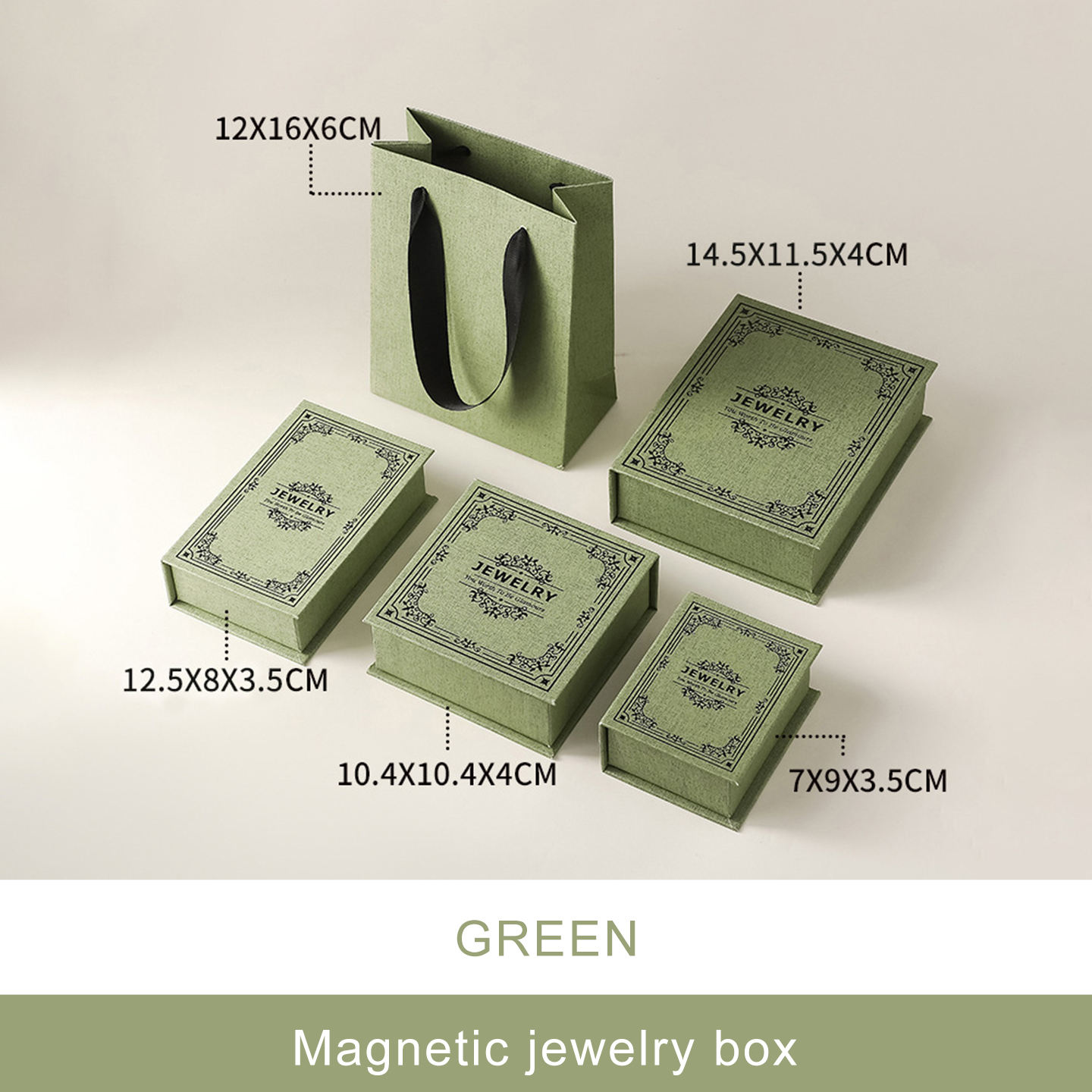 สีเขียว 7*9*3.5ซม