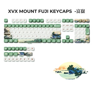 Teclas Japonesas XVX con Tema Fuji, <span class=keywords><strong>Playa</strong></span> Shichirigahama, Juego de Teclas PBT de 129 Teclas, Sublimación de Tinta en 5 Lados para Teclado Mecánico - Product Image 2