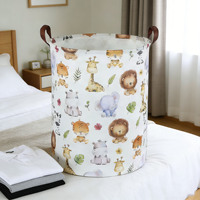 Panier à linge pliable imperméable pour la maison avec poignée, panier de rangement pour vêtements de bébé, panier à linge sale