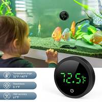 Thermomètre numérique pour aquarium 2026 en promotion avec contrôle tactile, affichage LCD de la température, format mini pour aquarium et terrarium de tortues