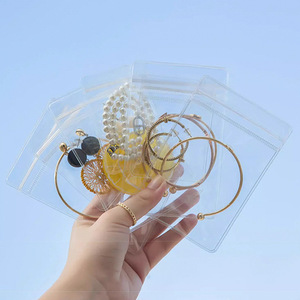 Transparent Jewelry Storage Bag Sealable Plastic Bracelet Earring Organizer Anti <b>Oxidation</b> Packaging For Jewelry - Product Image 4