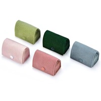 Nouvelle boîte à bijoux créative, portable et compacte, boîte de rangement pour bijoux, boîte à bijoux en velours