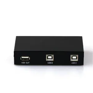Commutateur de partage manuel USB 2.0 à 2 ports pour imprimante, souris, scanner, fax, clavier
