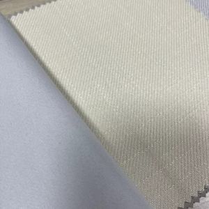 Tela clásica de cortina de diseño de lino de sarga de dos lados, tela de cortinas de ventana de bloqueo de luz para sala de estar de Hotel - Product Image 3