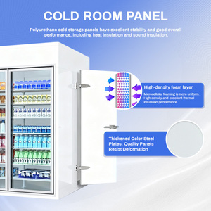 Chambre froide commerciale avec portes vitrées : Chambre froide de présentation à accès arrière pour boissons - Product Image 2