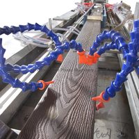 WPC PVC PE bois extrudeuse plastique pour plancher parc planche de bois route bois plastique profil ligne de production machine de fabrication