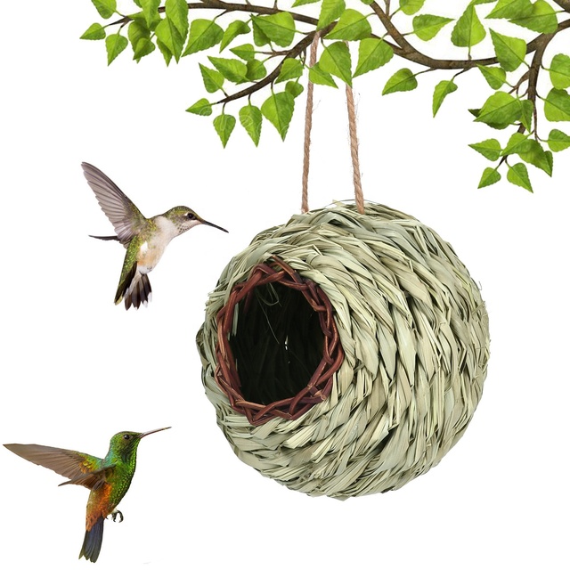 Hot Sale Temu Spherical Bird Nest Hand-woven Bird House Garden Decoration Bird Nest