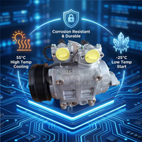Compresor de Aire Acondicionado TM43 para Autobús, 24V 8PK, Placa Oscilante de Alta Resistencia, 425cc, para Autobuses de 8-10m, Tipo Valeo