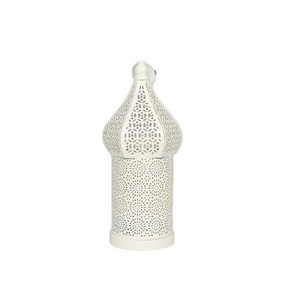 Lanterna Marocchina Dorata, Lampada <span class=keywords><strong>da</strong></span> Tavolo LED Decorativa per Ramadan, Eid, Matrimoni, Festival, Decorazione per Interni ed Esterni - Product Image 4