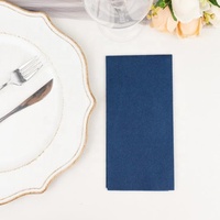 Serviettes Airlaid bleu foncé Serviettes de poche personnalisées pour une couche de familles de bars de restaurants d'hôtel