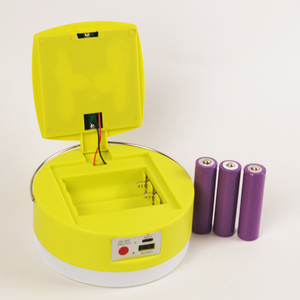 Luz de Emergencia LED Solar con Gancho de Plástico Amarillo, Batería de Iones de Litio de 4800mAh, 6 Horas de Autonomía, Clasificación IP30, para Camping - Product Image 3