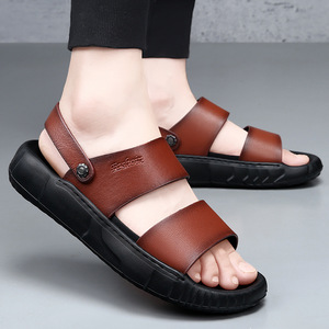 Sandalias de PU para Hombre GraStoIn, Punta Abierta, Suela Antideslizante de EVA, Calzado Casual de Verano - Product Image 4