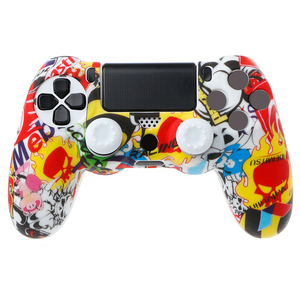 Vỏ Bọc Silicon <span class=keywords><strong>PS4</strong></span> Tùy Chỉnh Vỏ Bảo Vệ Cho Bộ Điều Khiển Sony Playtation 4 <span class=keywords><strong>PS4</strong></span> Cho <span class=keywords><strong>PS4</strong></span> Pro Slim - Product Image 1