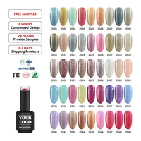 Vernis à ongles UV professionnel végétalien 15 ml – Vente en gros usine – Créez votre propre marque de vernis à ongles coloré