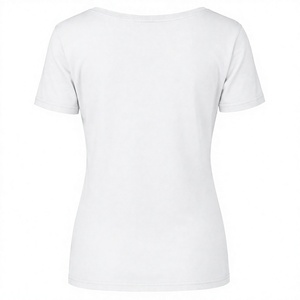 T-shirt personnalisé pour femme à col en V avec motif tigres – T-shirt décontracté à manches courtes pour le spirit d'équipe, marque privée OEM - Product Image 2