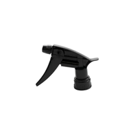 Pulvérisateurs à gâchette miniatures professionnels en plastique noir 28/400 28/410 pour bouteilles d'eau, pour pulvérisation fine de produits chimiques et de jardinage