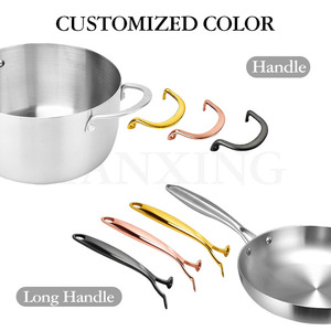 Batterie de Cuisine Supérieure Moderne de 7 Pièces en Acier Inoxydable Tri-Ply Antiadhésive, Casseroles et Poêles Brillantes, Ensemble de Cuisson - Product Image 2