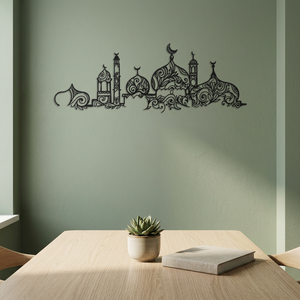 Calcomanía Decorativa de Pared Islámica con Diseño Tradicional de Mezquita, Impresión en Papel, Decoración para el Hogar, Forma Irregular - Product Image 6