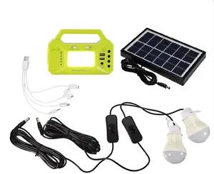 Portatile campeggio centrale elettrica con LED campeggio lanterna, 6000mAh generatore solare a casa interruzioni di corrente tenda scuola all'aperto