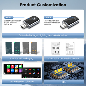 Xách tay 2 trong 1 không dây Carplay Adapter USB Carplay <span class=keywords><strong>Dongle</strong></span> là thích hợp cho plug and play trên iPhone và điện thoại Android - Product Image 6