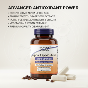 Capsule di Acido Alfa Lipoico OEM/ODM, Integratore Alimentare con Fibre, 60 Capsule da 600mg - Product Image 5
