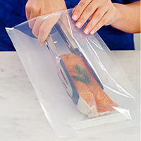 Sacs alimentaires transparents en aluminium scellés sur trois côtés, personnalisables en gros, sachets sous vide pour viande, sachets stérilisables à la vapeur