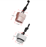 Cache de protection fileté en aluminium pour régulateur de plongée sous-marine, bouchon anti-poussière pour port DIN YOKE, protection pour réducteur de bouteille d'air