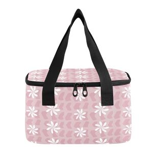 Sac isotherme mini personnalisé avec motif hawaïen hébreu, sac isotherme en aluminium, sac à lunch thermique à motif de fleur de Tiaré pour pique-nique - Product Image 3