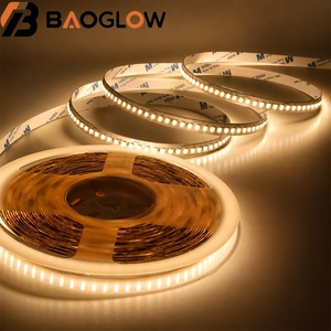ไฟ LED แบบเส้น SMD2835 ความทนความร้อนสูง สีเงิน CCT 2 สาย 180LEDs/เมตร ใช้ไฟ DC24V 16W/เมตร ขนาดวงจร 8/10 มม. ปรับความสว่างได้ เหมาะสำหรับโรงแรม MOQ ต่ำ - Product Image 5